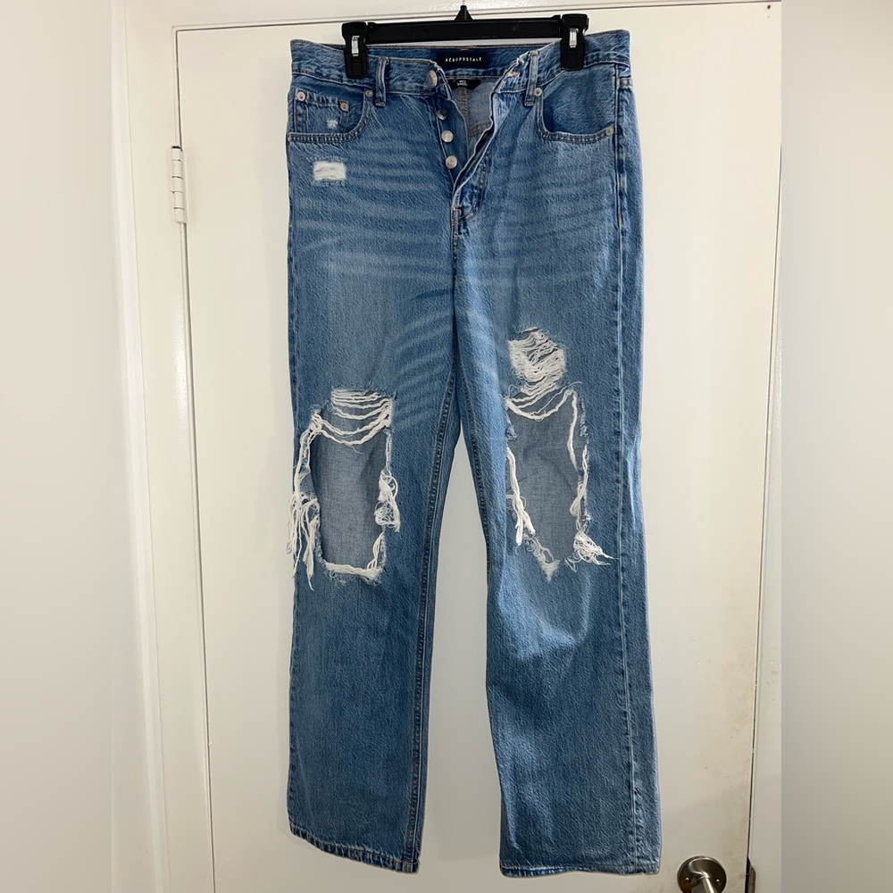 Aeropostale 90’s baggy blue jeans